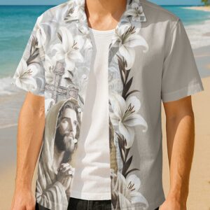Alternative view of Only God Can Judge Me All Over Print Hawaiian Shirt