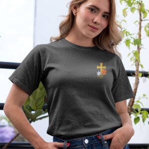 Alternative view of She Loves Jesus And America Too All Over Print T-Shirt