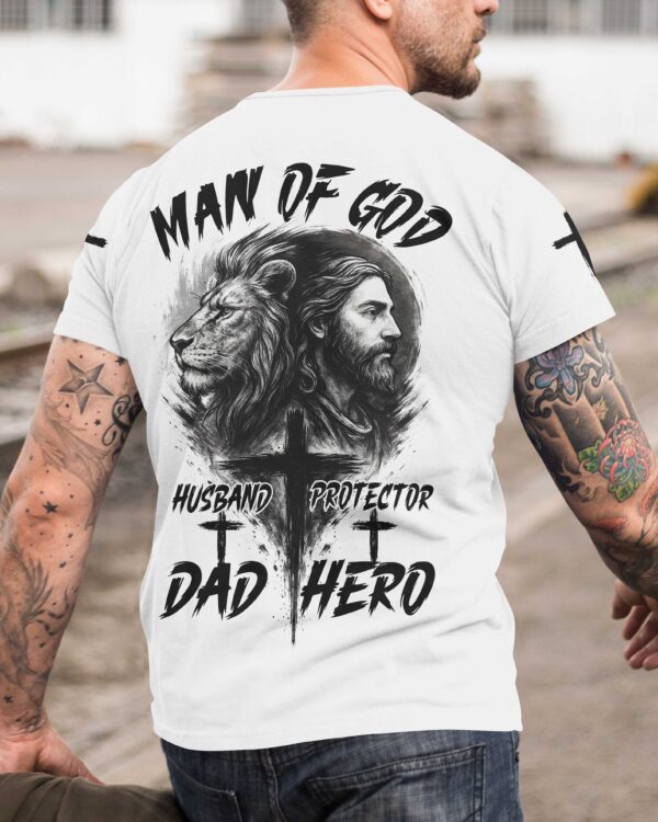Man Of God All Over Print T-Shirt - Image 7