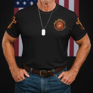 Alternative view of Blood, Sweat and Grace All Over Print T-Shirt