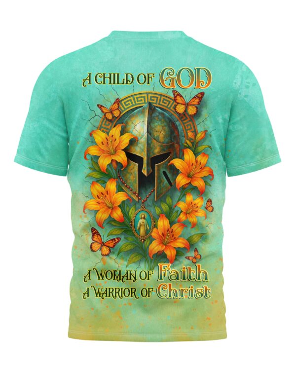 A Woman Of Faith All Over Print T-shirt - Image 5