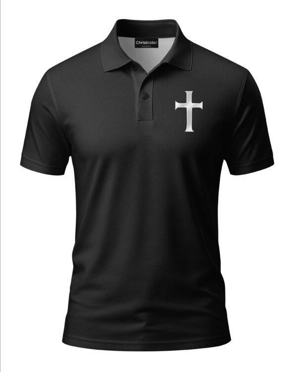 Two Wheels Roll But Christ's In Control All Over Print Polo - Image 6