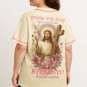 Alternative view of Thank You God All Over Print Jersey
