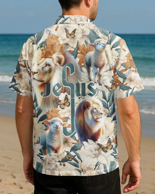Jesus Lion and Lamb Hawaiian Shirt