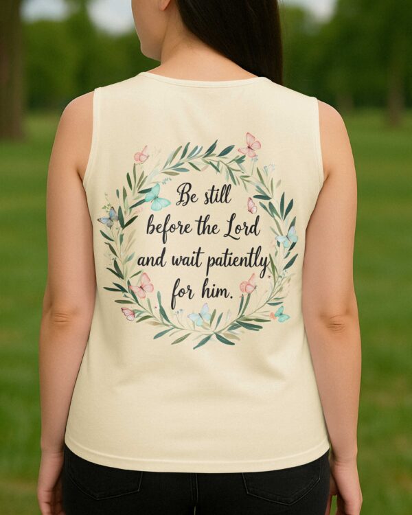 Be Still Before The Lord V-neck Tank Top - Image 6