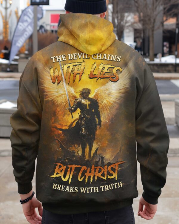 The Devil Chains With Lies Shirt - Image 2