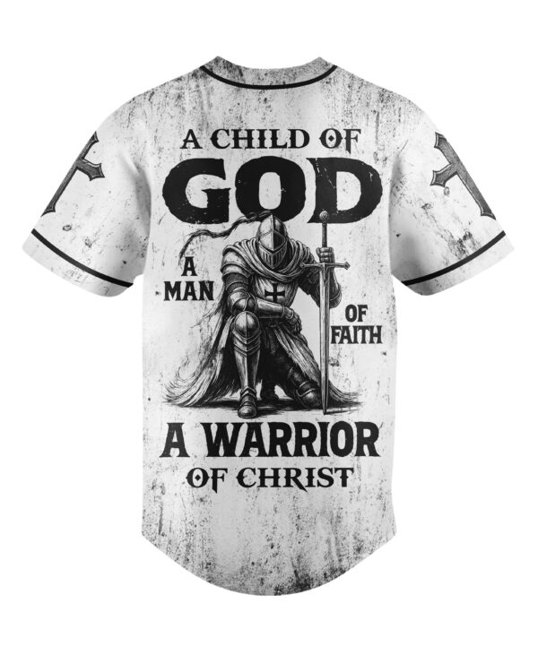 A Child Of God A Man Of Faith A Warrior Of Christ Shirt - Image 5