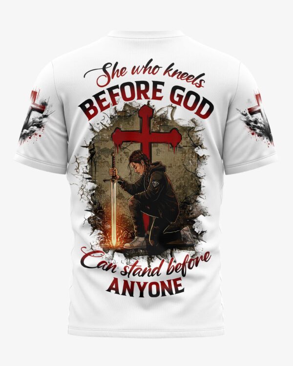 She Who Kneels Before God T-Shirt - Image 7
