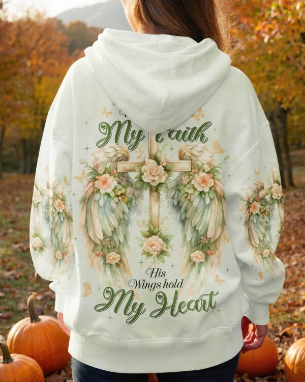 The Cross Holds My Faith His Wings Hold My Heart Shirt - Image 17
