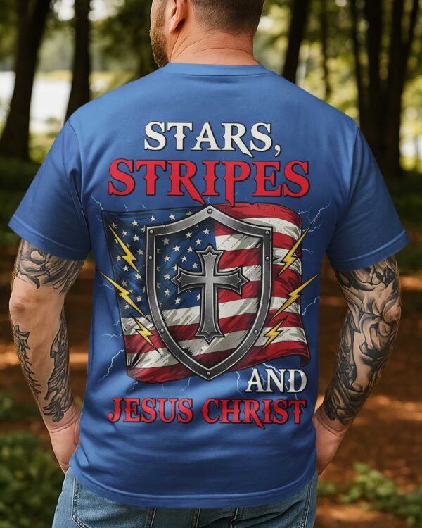 Stars. Stripes and Jesus Christ T-shirt - Image 4