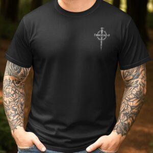 Alternative view of Christ Cause He's Risen I'm Saved Today T-Shirt