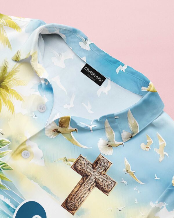 Be Strong and Courageous Jesus Lion Hawaiian Shirt - Image 6