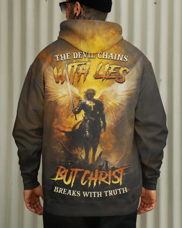 The Devil Chains With Lies Shirt - Image 4