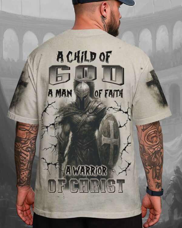 A Child Of God A Man Of Faith A Warrior Of Christ Shirt - Image 11