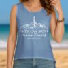 Faith Can Move Mountains Cut Out Wrap Back Tank Top