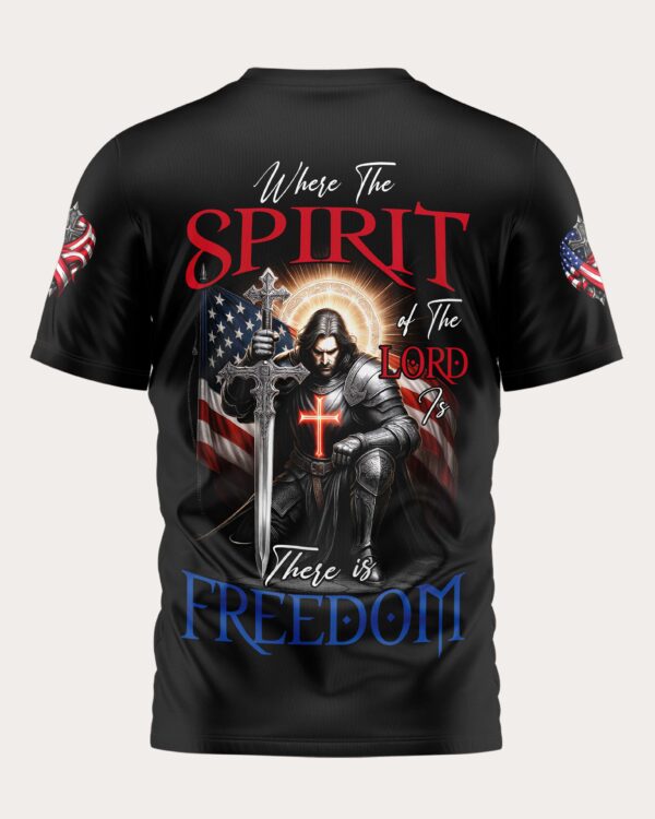 Where The Spirit of The Lord Is All Over Print T-Shirt - Image 7