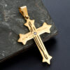 Christian Cross Pendant Stainless Steel Necklace