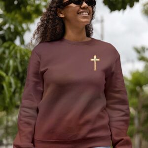 Alternative view of By His Stripes I Am Healed All Over Print Sweater