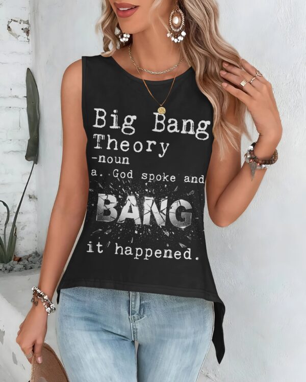 Big Bang Theory Cut Out Wrap Back Tank Top - Image 4