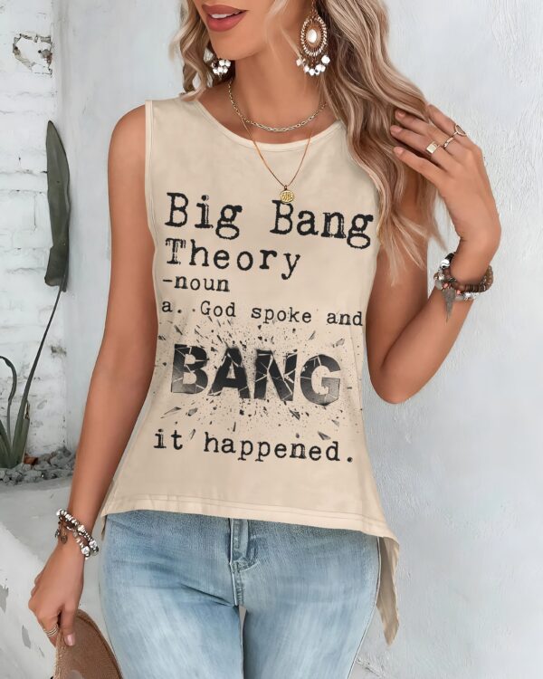 Big Bang Theory Cut Out Wrap Back Tank Top - Image 11