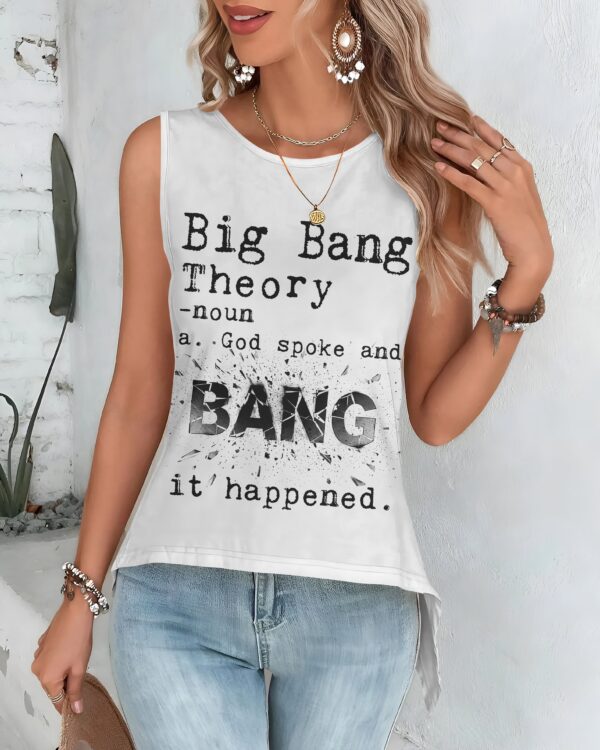 Big Bang Theory Cut Out Wrap Back Tank Top - Image 7