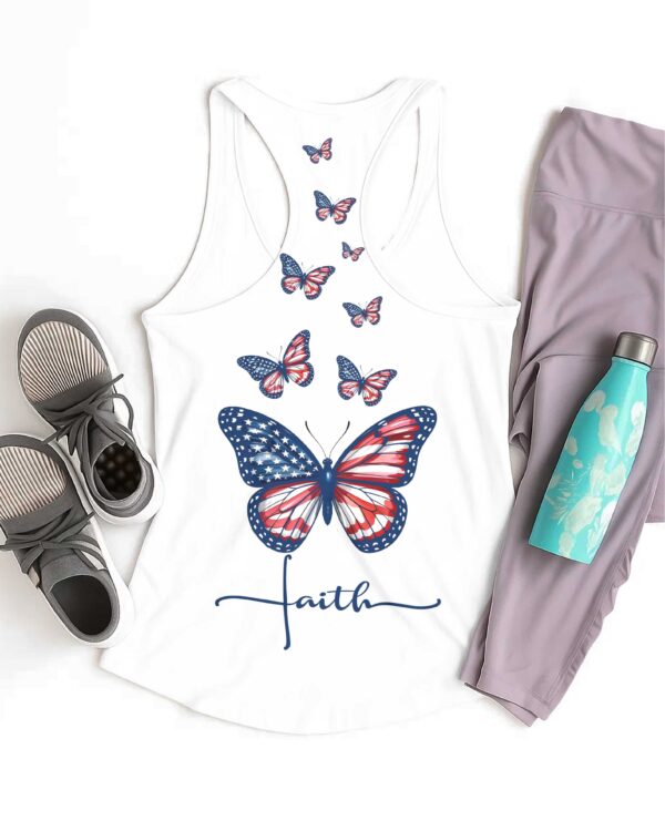 Blessed By God Loved By Jesus All Over Print Racerback Tank Top - Image 5
