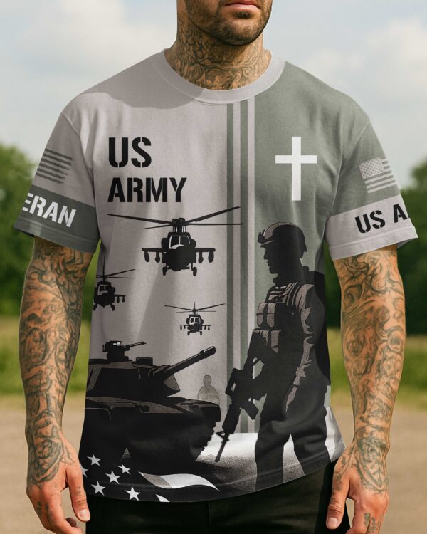 Army Built My Body All Over Print T-Shirt - Image 4