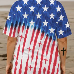 Alternative view of Faith In The Flag All Over Print T-Shirt