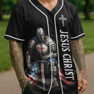 Alternative view of Stand For The Flag All Over Print Jersey