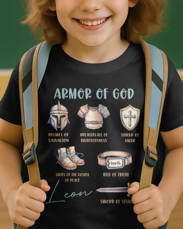 Armor Of God T-Shirt Kid For Back To School - Image 6