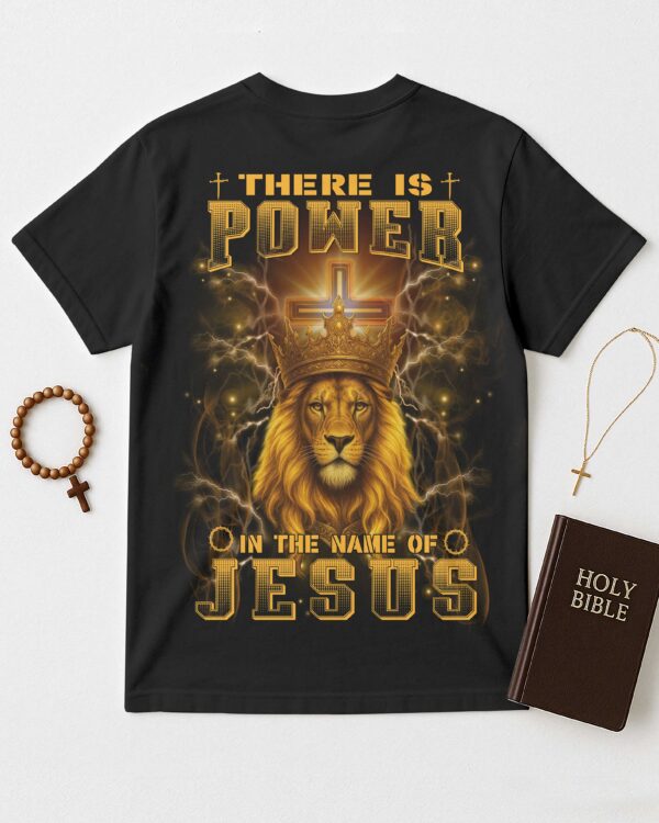There Is Power In The Name Of Jesus All Over Print T-Shirt - Image 6