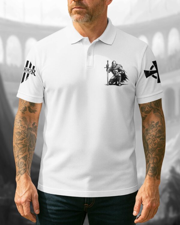 I Kneel For The Cross I Fight For The King Shirt - Image 11