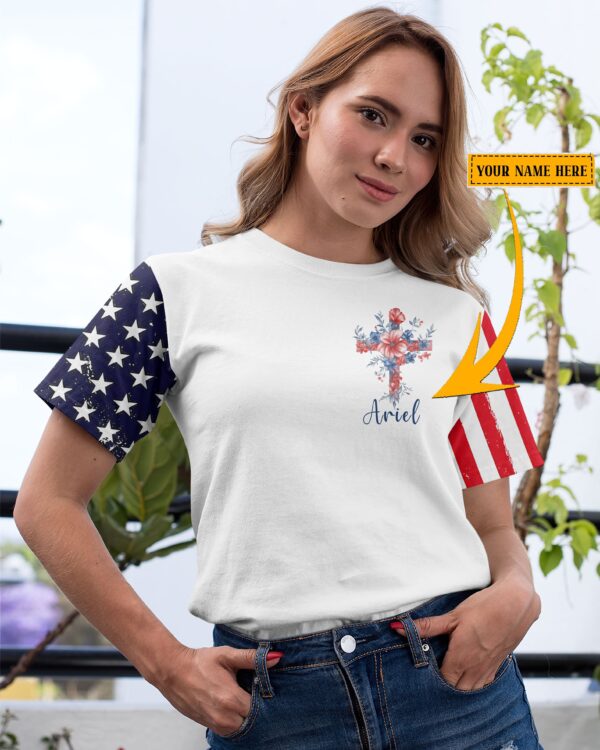 America Needs Jesus All Over Print T-Shirt - Image 2