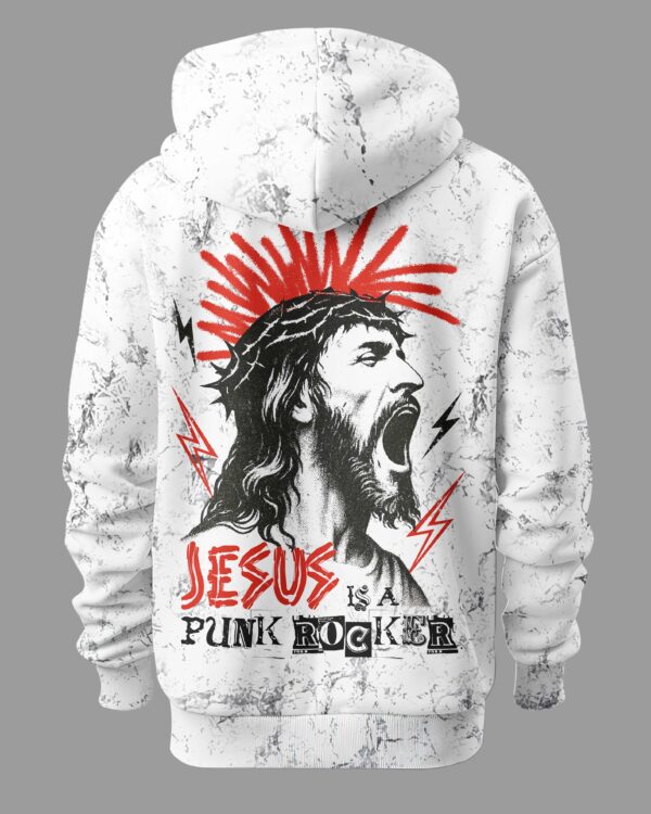 Jesus Is A Punk Rocker Shirt - Image 13