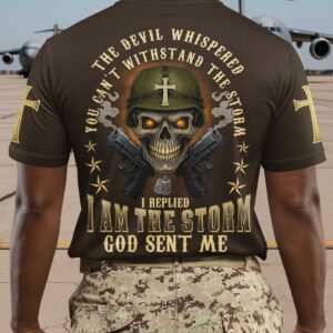 Alternative view of The Devil Whispered You Can't Withstand The Storm Shirt