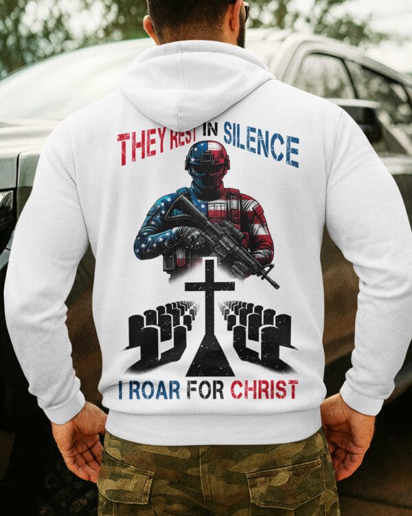 They Rest In Silence All Over Print Hoodie - Image 3