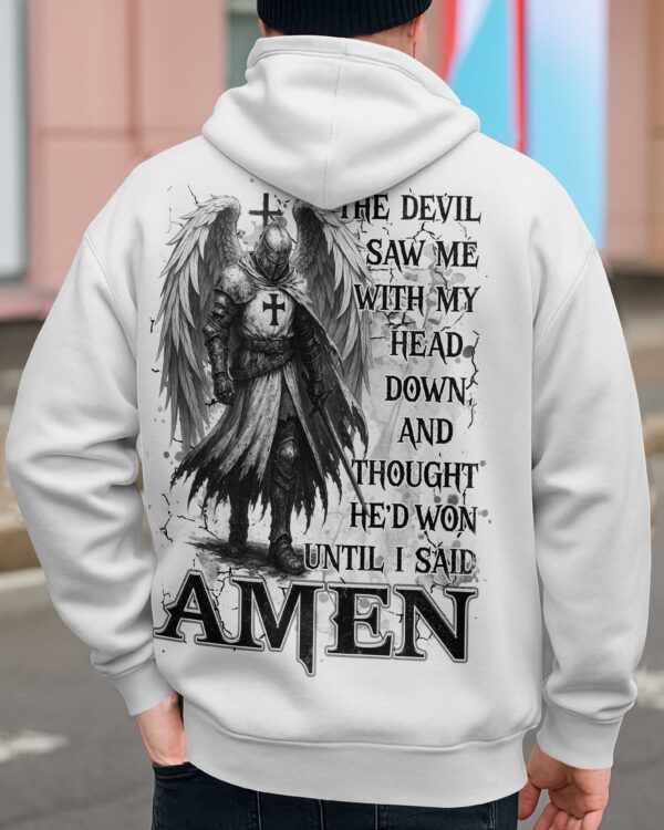 The Devil Saw Me With My Head Down And Thought He'd Won Until I Said Amen Shirts - Image 3