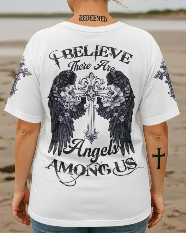 I Believe There Are Angels Among Us All Over Print T-Shirt