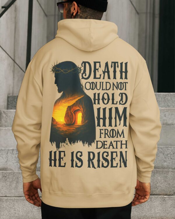 Death Could Not Hold Him From Death He Is Risen Shirt - Image 5
