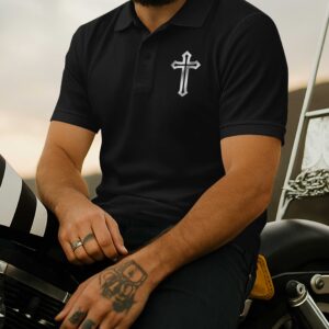 Alternative view of Blessed Rider Ride Loud 'N Proud All Over Print Polo