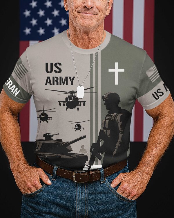 Army Built My Body All Over Print T-Shirt - Image 2