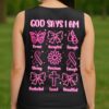 God Says I Am Brave All Over Print V-neck Tank Top