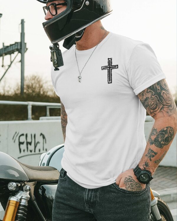 He Died For Our Sins Now He Rides For Our Souls T-Shirt - Image 8