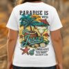 Paradise Is Chillin' With Jesus I Will Give You Rest All Over Print T-Shirt