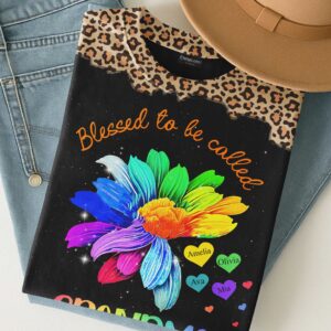 Alternative view of Blessed To Be Called Grandma All Over Print T-Shirt