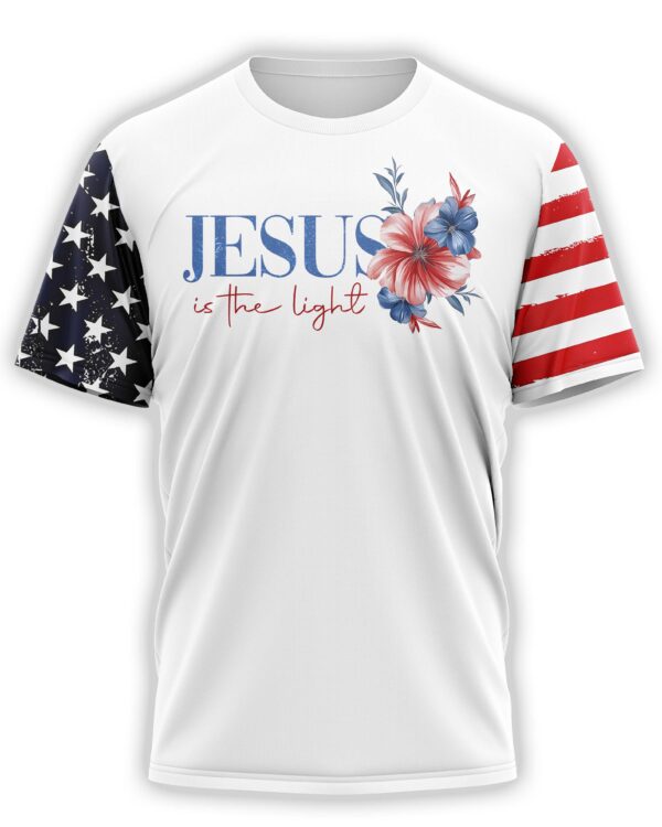 Walk By Faith Not By Sight All Over Print T-Shirt - Image 5