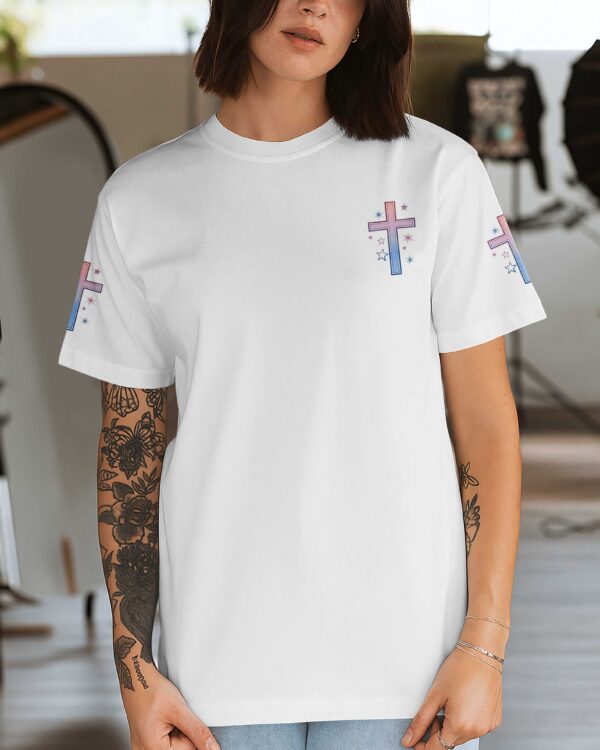 Blessed Are The Curious For They Shall Have Adventures All Over Print T-Shirt - Image 2