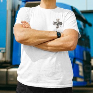 Alternative view of I Ride With Boldness Is Compass In Holiness T-Shirt