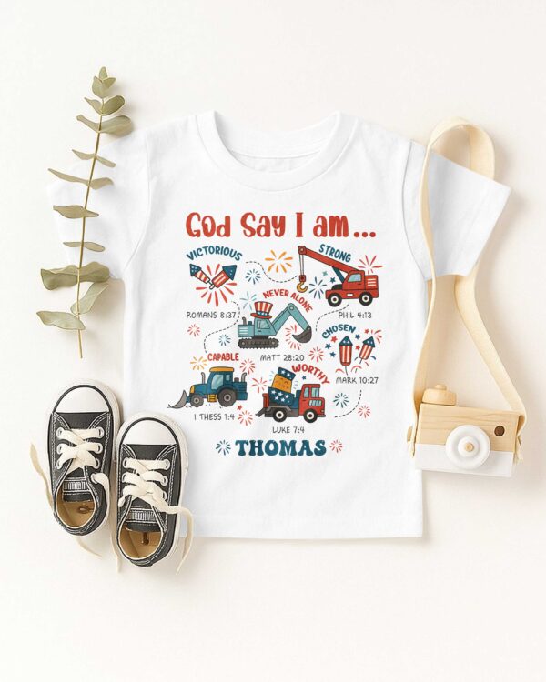 God Say I Am All Over Print T-Shirt Kid - Image 2