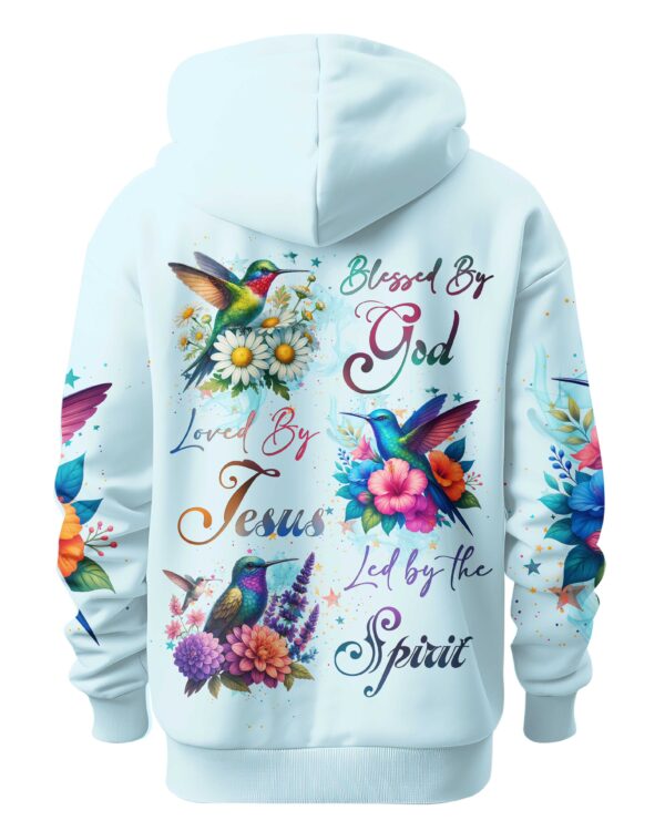 Blessed By God Loved By Jesus Led By The Spirit Shirt - Image 5